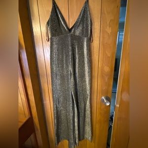 Forever 21 glittery jumpsuit. Size M but fits S-L.